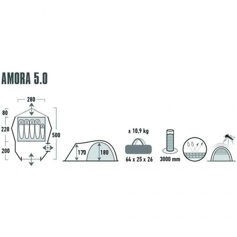 Палатка HIGH PEAK Мод. AMORA 5.0 Купить в Алматы — магазин Korgan Center