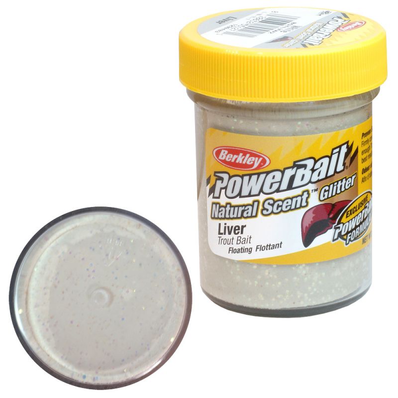 Паста BERKLEY POWERBAIT NATURAL GLITTER TROUT BAIT — приманка, снасти и аксессуары для рыбалки | Алматы, Казахстан