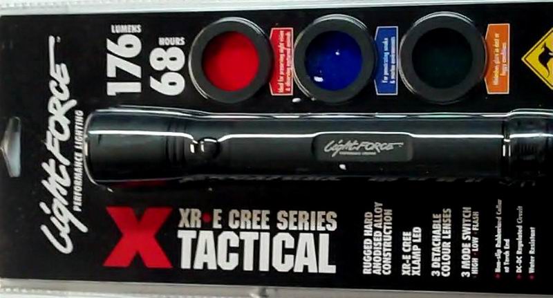Фонарь LIGHT FORCE Mод. TACTICAL 30 XRE LED 3C — фонарь light force mод. tactical 30 xre led 3c Алматы, Казахстан
