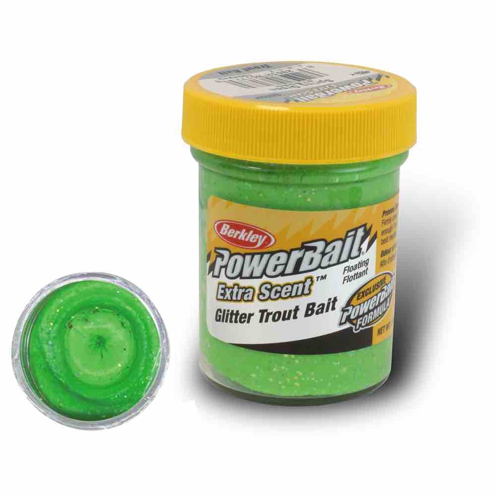 Паста BERKLEY POWERBAIT NATURAL GLITTER TROUT BAIT — приманка, снасти и аксессуары для рыбалки | Алматы, Казахстан