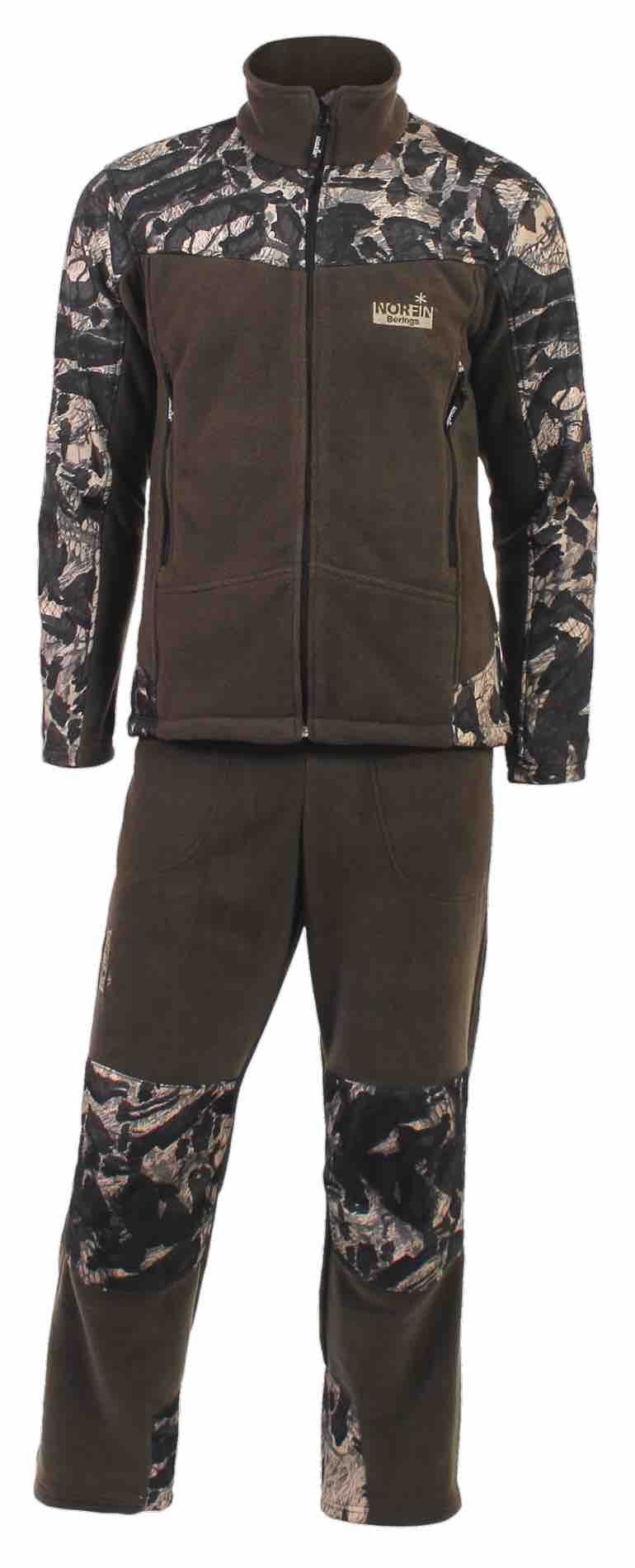Костюм флисовый NORFIN Мод. BERINGS CAMO GREEN — куртки, жилеты, маскировочные костюмы, одежда для рыбалки и охоты | KORGAN Казахстан