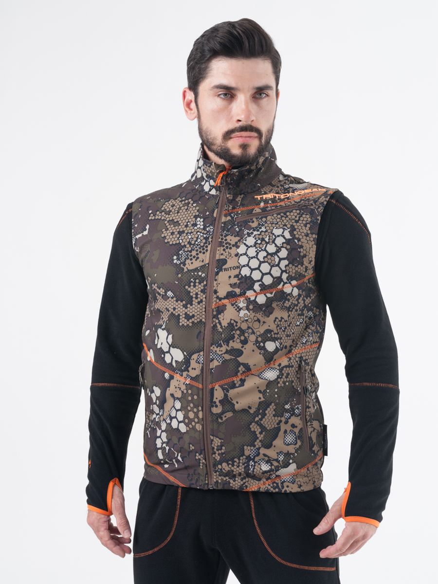 Жилет "IRBIS" (SoftShell, Бежевый) TRITONGEAR для рыбалки и охоты в Алматы, Казахстан