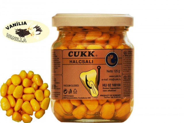 Кукуруза CUKK DELIKATES EXTRA (аромат ванильный-желтая)(220мл.-125г.) — приманка, снасти и аксессуары для рыбалки | Алматы, Казахстан