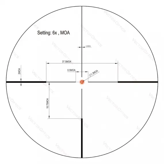 Оптический прицел VECTOR OPTICS Мод. CONTINENTAL HUNTING 1-6x24 SFP для охоты в Алматы, Казахстан