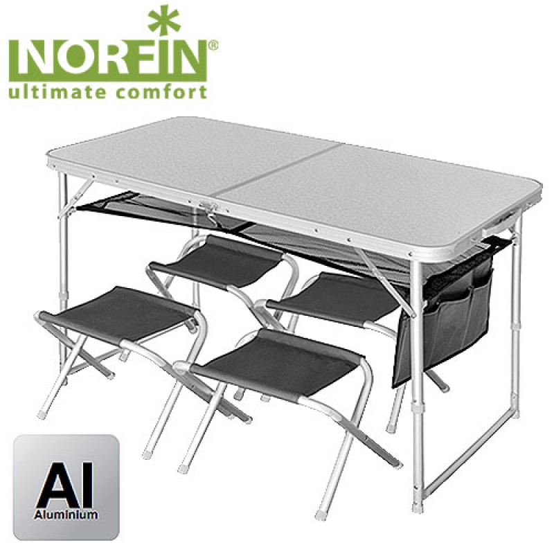 Стол + 4 стула NORFIN Мод. RUNN — стол + 4 стула norfin мод. runn Алматы, Казахстан