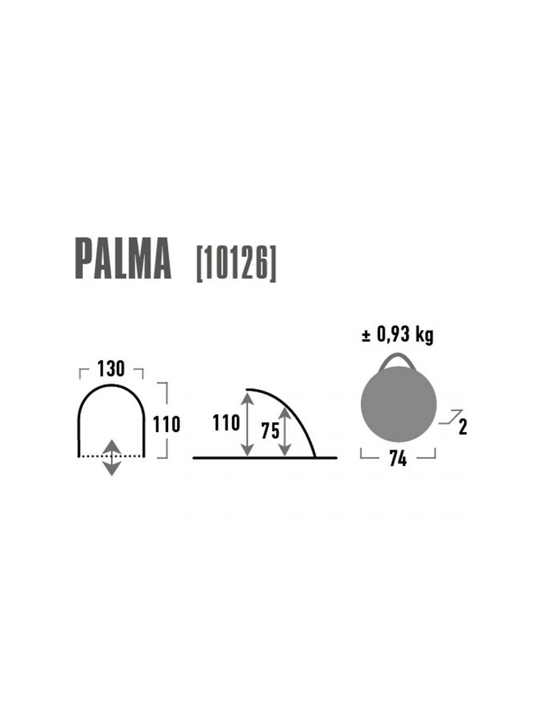 Тент пляжный HIGH PEAK Мод. PALMA Купить в Алматы — магазин Korgan Center