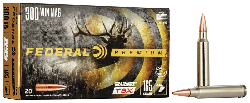 Купить Патрон для нарезного оружия FEDERAL P (.300 Win.Mag.) BARNES TRIPLE-SHOCK X (B-TSX)(165grs)(10,69г) в Алматы | Казахстан | Корган Центр