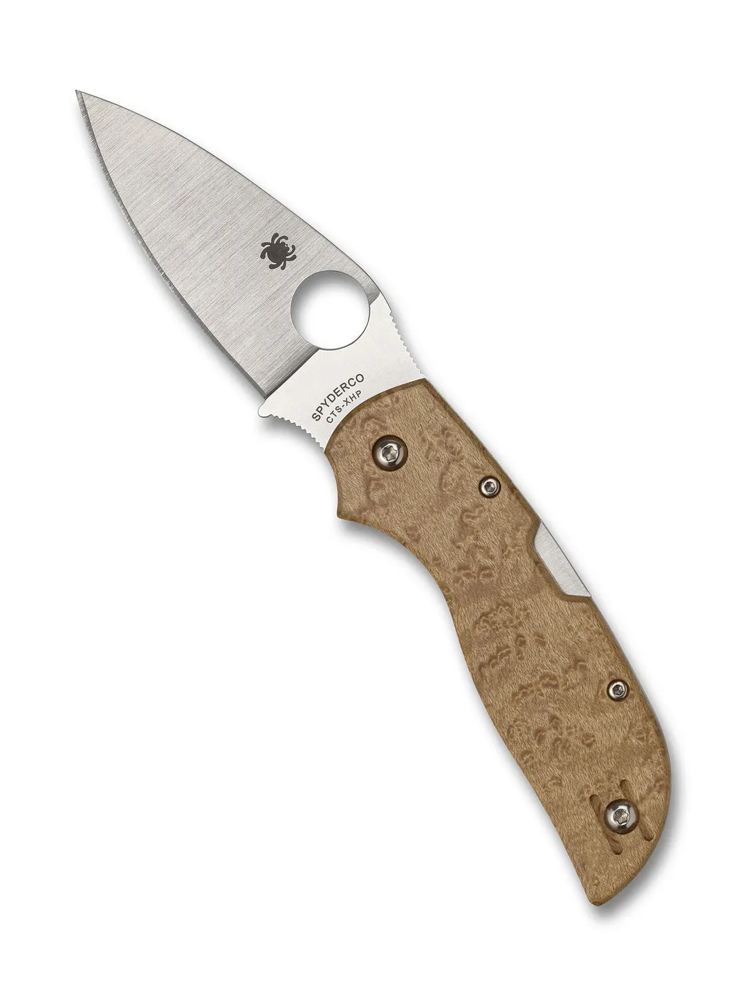 Купить Складной нож SPYDERCO Мод. CHAPARRAL BIRDSEYE MAPLE в Алматы — магазин Korgan Center | Казахстан | Доставка во все регионы