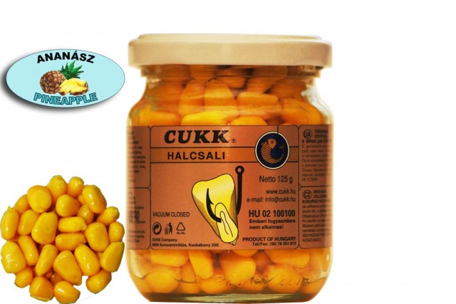 Кукуруза CUKK DELIKATES EXTRA (аромат ананасовый-желтая)(220мл.-125г.) — приманка, снасти и аксессуары для рыбалки | Алматы, Казахстан