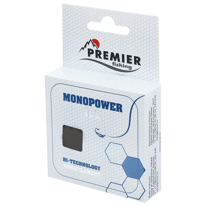 Леска PREMIER Мод. MONOPOWER ICE Clear Nylon — зимняя леска, снасти и аксессуары для рыбалки | Алматы, Казахстан
