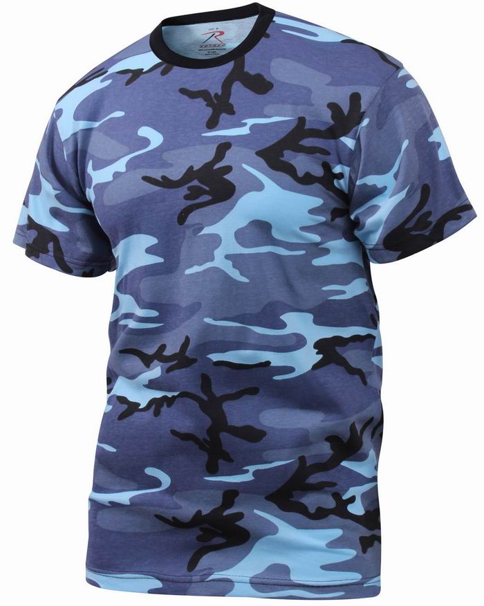 Майка ROTHCO Мод. CAMO (короткий рукав)(poly/cotton)(Sky Blue Camo) — одежда для охоты, рыбалки, туризма и города | KORGAN.KZ
