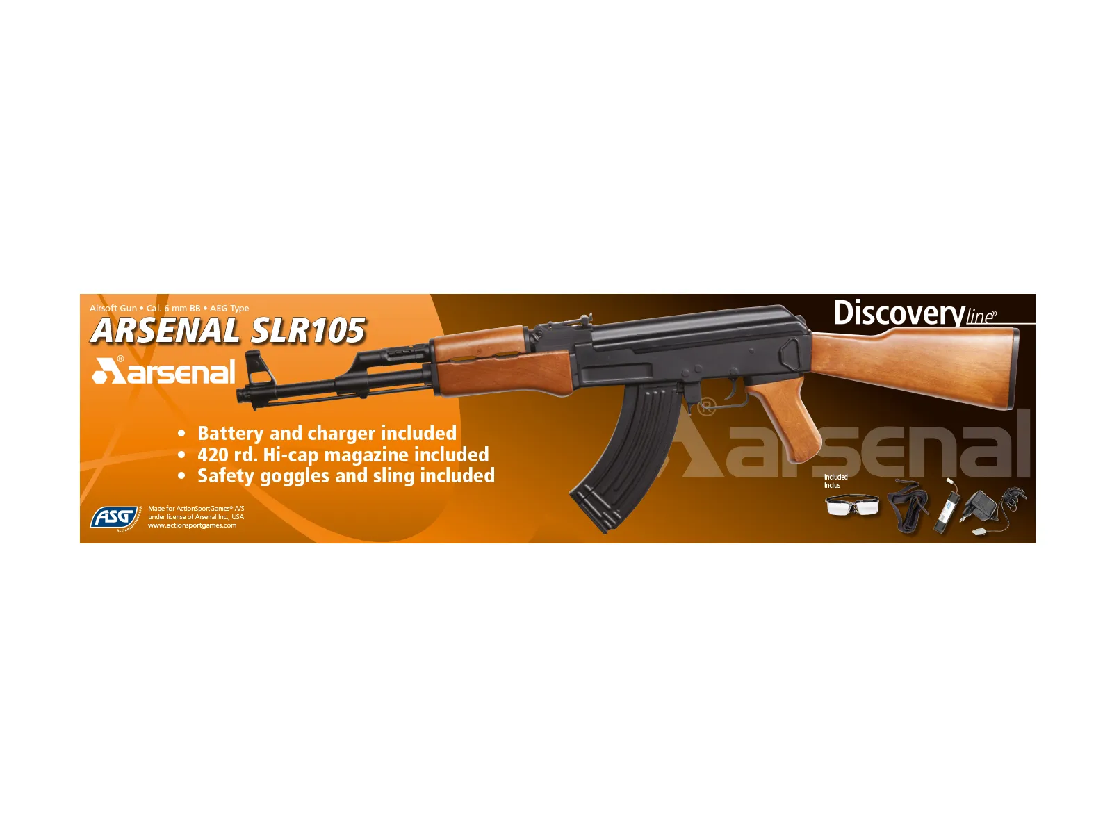 Страйкбольная винтовка ASG Мод. ARSENAL SLR105 —  купить в Алматы у официального диллера | Доставка по Казахстану
