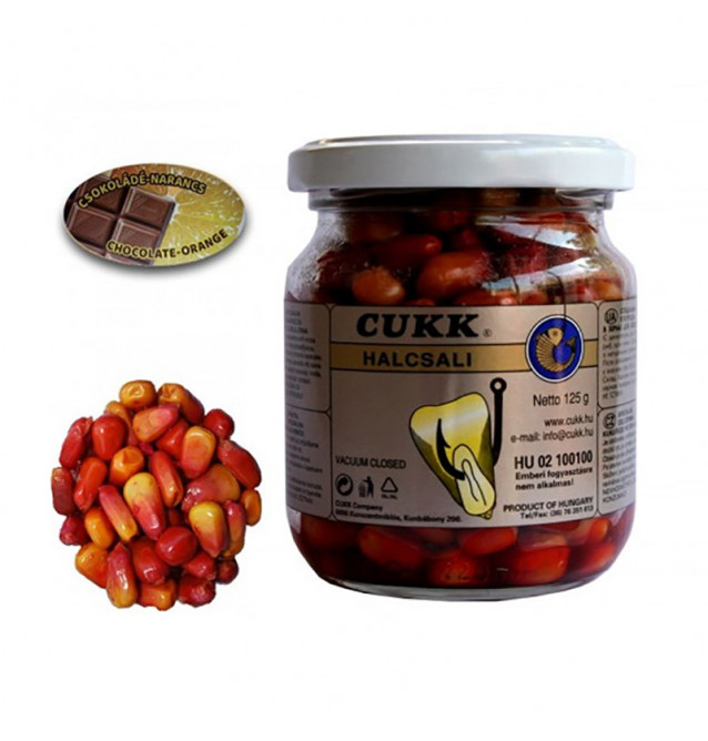 Кукуруза CUKK DELIKATES EXTRA (аромат шоколадно/апельсиновый-светлокоричневая)(220мл.-125г.) — приманка, снасти и аксессуары для рыбалки | Алматы, Казахстан