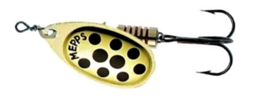Блесна MEPPS AGLIA DECOREE (gold black dots) — купить Вертушки в Алматы | KORGAN
