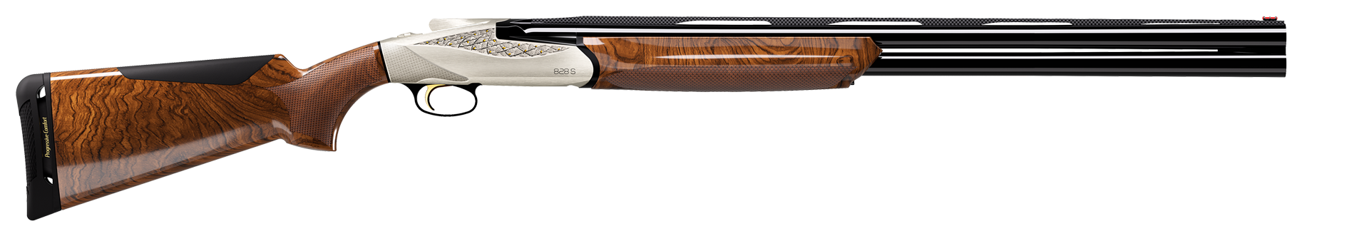 Гладкоствольное ружье BENELLI Мод. 828S A.I. SILVER WOOD P-COMFORT CRIO  (двуствольное) калибра 12/76 — детальное фото