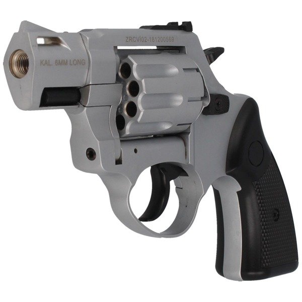 Газовый револьвер ZORAKI Мод. R2-TD-2" MATTE CHROME (к.-бр: 9мм)(6-зарядный) — купить газовые пистолеты в Алматы | Доставка по Казахстану