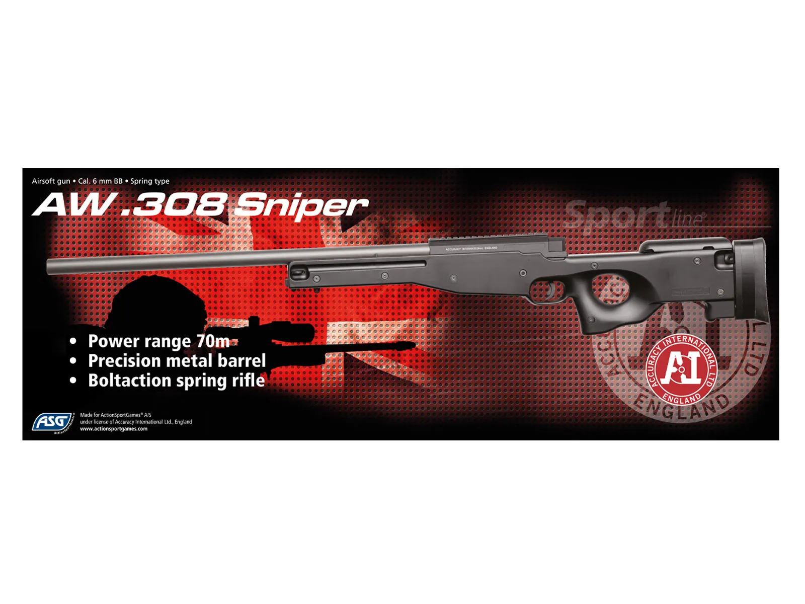 Страйкбольная винтовка ASG Мод. AI AW .308 SNIPER —  купить в Алматы у официального диллера | Доставка по Казахстану