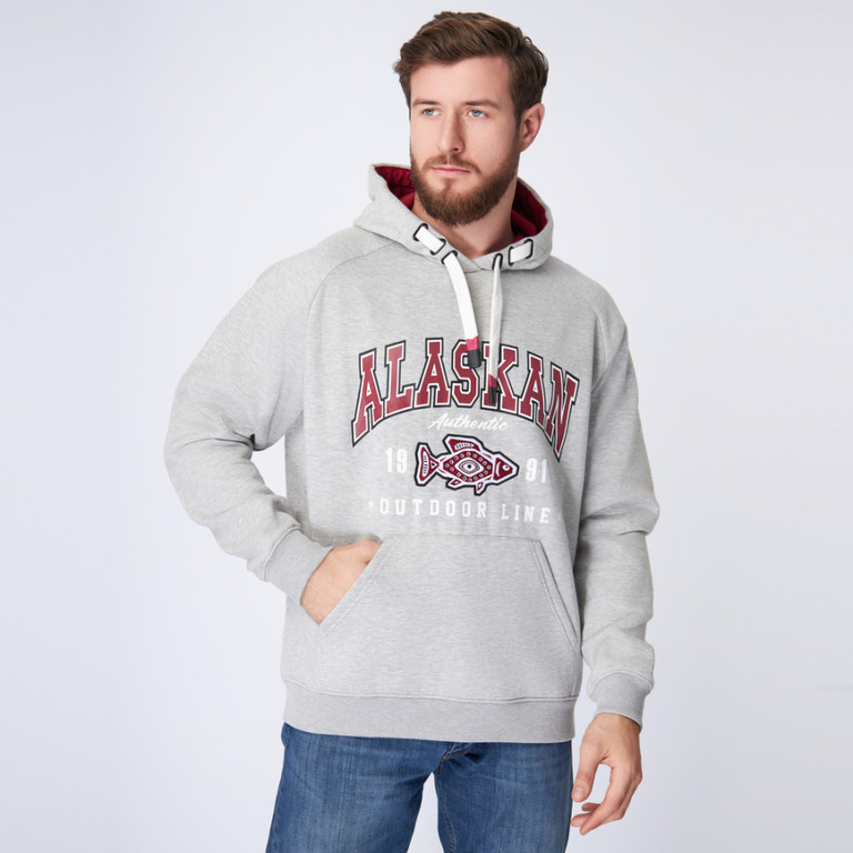 Толстовка Alaskan Promo Hoodie Gray — одежда для охоты, рыбалки, туризма и города | KORGAN.KZ