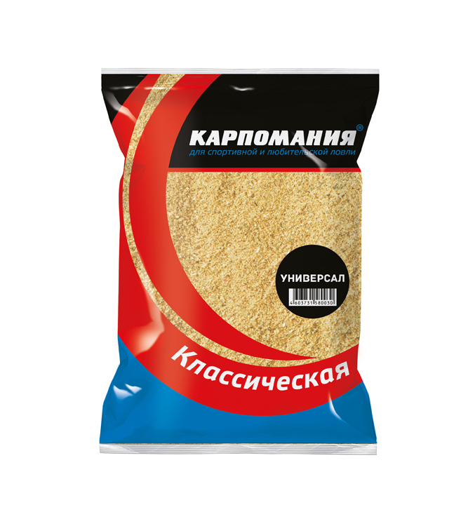 Прикормка КАРПОМАНИЯ КЛАССИЧЕСКАЯ (универсал)(750г.) — приманка, снасти и аксессуары для рыбалки | Алматы, Казахстан