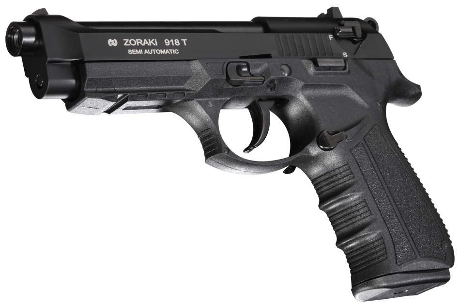 Газовый пистолет ZORAKI Мод. 918-TD BLACK (к.-бр: 9мм P.A.)(18-зарядный) — купить газовые пистолеты в Алматы | Доставка по Казахстану