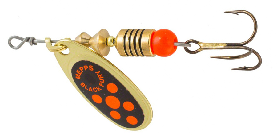 Блесна MEPPS BLACK FURY (gold yellow dots) — купить Вертушки в Алматы | KORGAN