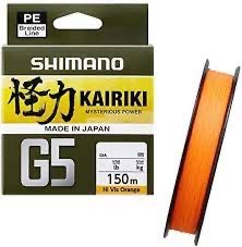 Шнур SHIMANO KAIRIKI G5 HI-VIS ORANGE — рыболовная леска, снасти и аксессуары | Алматы, Казахстан