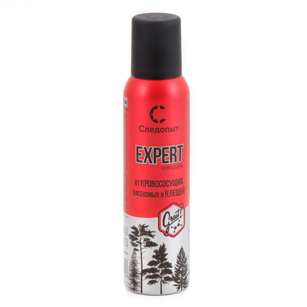 Репеллент СЛЕДОПЫТ EXPERT GREAT FORMULA,от всех видов летающих насекомых и клещей,аэрозоль, — репелленты и защита от насекомых | KORGAN.KZ