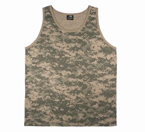 Майка ROTHCO Мод. TANK TOP (poly/cotton)(A.C.U. Digital Camo) — одежда для охоты, рыбалки, туризма и города | KORGAN.KZ