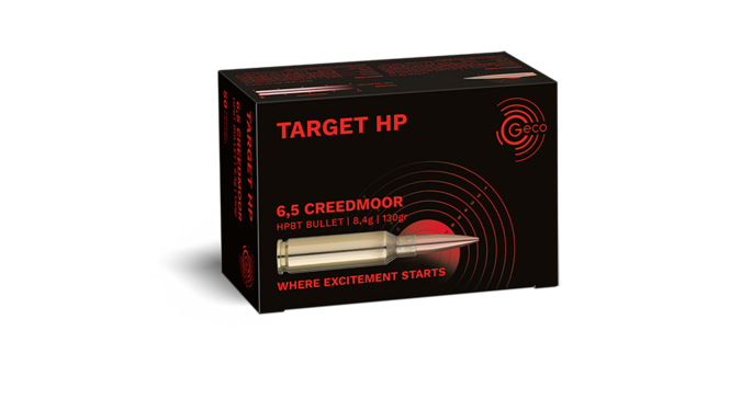 Купить Патрон для нарезного оружия GECO (6,5 Creedmoor) Target HP (130grs)(8,4г) в Алматы | Казахстан | Корган Центр