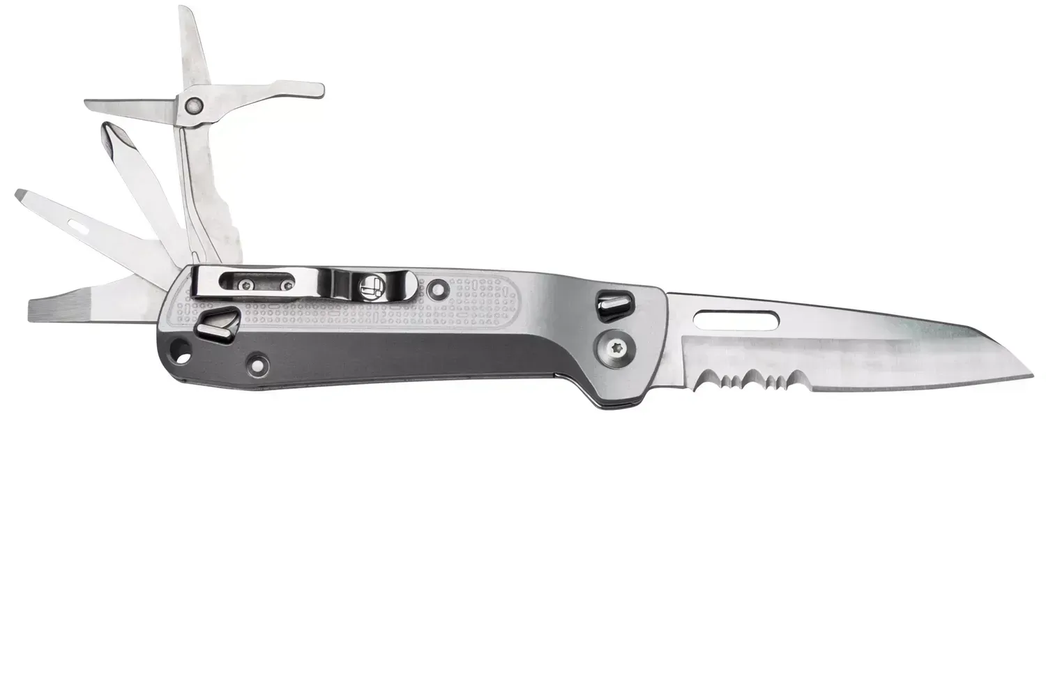 Купить Складной нож LEATHERMAN Мод. FREE K4X SILVER в Алматы — магазин Korgan Center | Казахстан | Доставка во все регионы