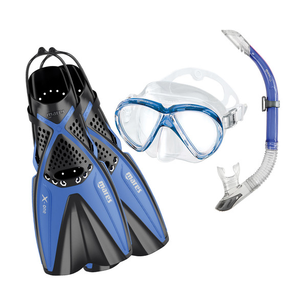 Комплект MARES X-ONE MAREA: Маска + Трубка + Ласты (REFLEX BLUE) — рыболовные и охотничьи товары в Алматы | KORGAN.KZ