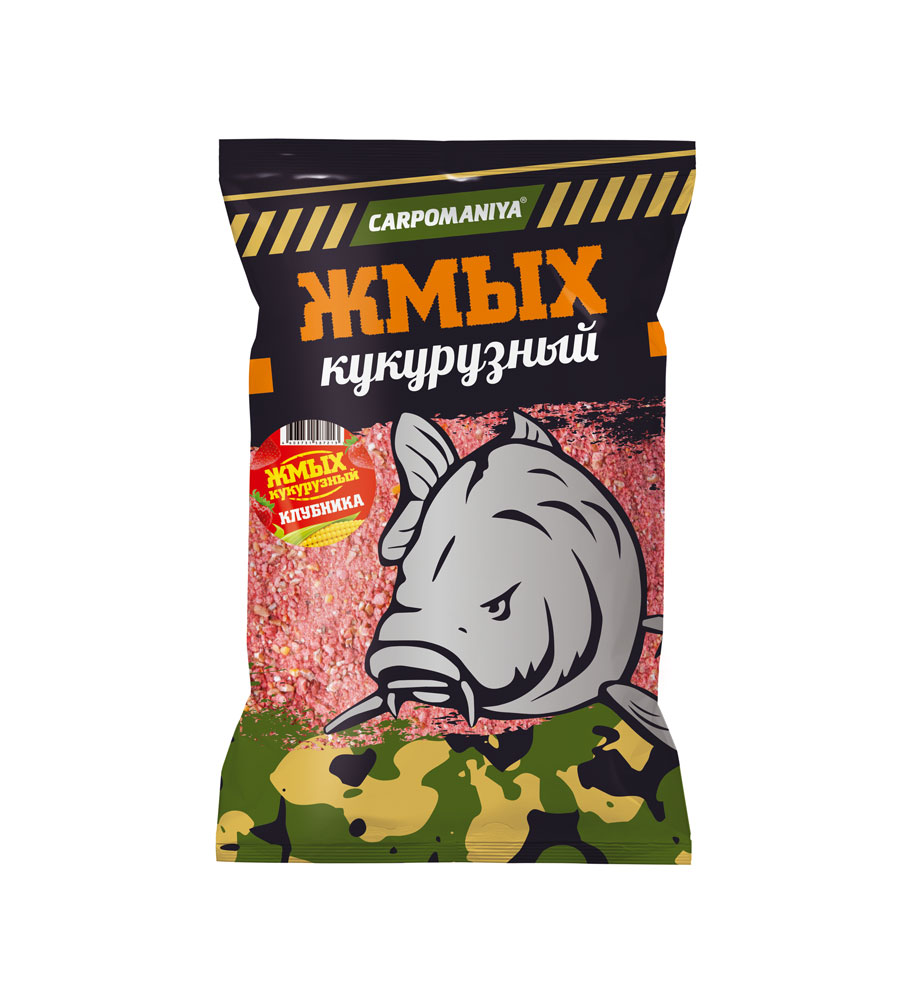 Жмых кукурузный КАРПОМАНИЯ (клубника)(сыпуха)(1кГ) — приманка, снасти и аксессуары для рыбалки | Алматы, Казахстан