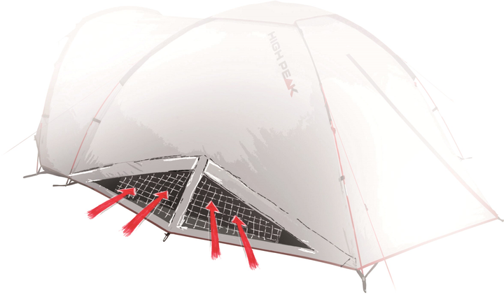 Палатка HIGH PEAK Мод. TESSIN 4.1 Купить в Алматы — магазин Korgan Center