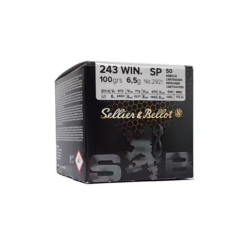 Купить Патрон для нарезного оружия S&B (.243 Win.)(SP-2921)(100grs)(6,5г) в Алматы | Казахстан | Корган Центр