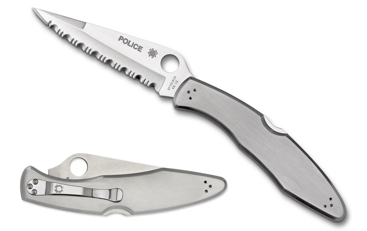 Купить Складной нож SPYDERCO Мод. POLICE SS в Алматы — магазин Korgan Center | Казахстан | Доставка во все регионы