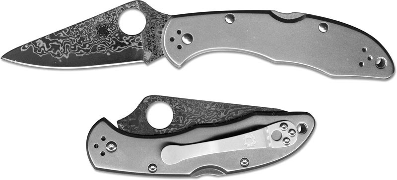 Купить Складной нож SPYDERCO Мод. DELICA 4 DAMASCUS в Алматы — магазин Korgan Center | Казахстан | Доставка во все регионы