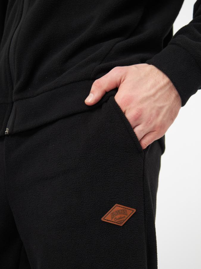 Костюм флисовый Alaskan BraveZip черный — куртки, жилеты, маскировочные костюмы, одежда для рыбалки и охоты | KORGAN Казахстан