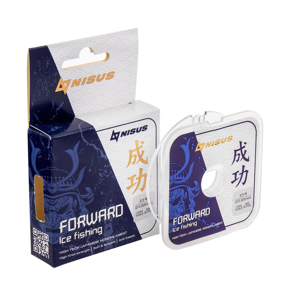 Леска NISUS Мод. FORWARD ICE Clear — зимняя леска, снасти и аксессуары для рыбалки | Алматы, Казахстан