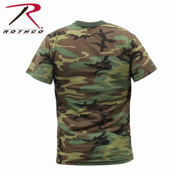 Майка ROTHCO Мод. MILITARY (короткий рукав)(poly/cotton)(Woodland Camo) — одежда для охоты, рыбалки, туризма и города | KORGAN.KZ