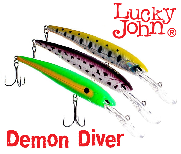Воблер LUCKY JOHN Мод. DEMON DIVER 002 — приманка, снасти и аксессуары для рыбалки | Алматы, Казахстан