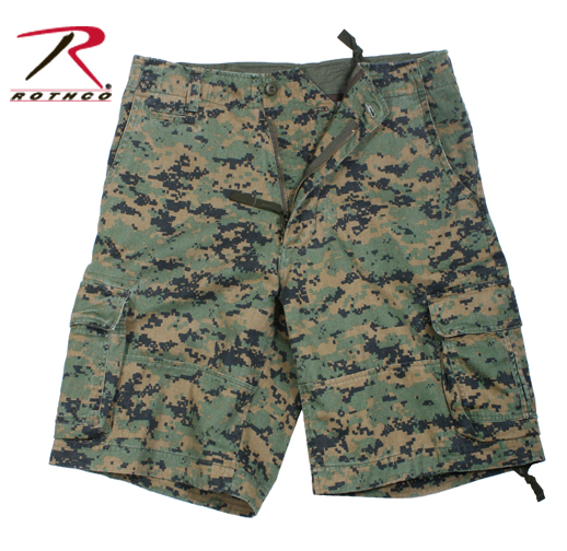 Шорты ROTHCO Мод. VINTAGE INFANTRY UTILITY (Woodland Digital Camo) — брюки и шорты для охоты, рыбалки и туризма | KORGAN.KZ