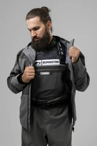 Куртка забродная Remington  Fishing  Rivers Black/Grey — куртки, жилеты, маскировочные костюмы, одежда для рыбалки и охоты | KORGAN Казахстан