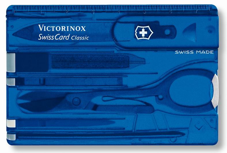 Карта-мультиинструмент VICTORINOX Мод. SWISSCARD SAPPHIRE для охоты и туризма в Алматы, Казахстан