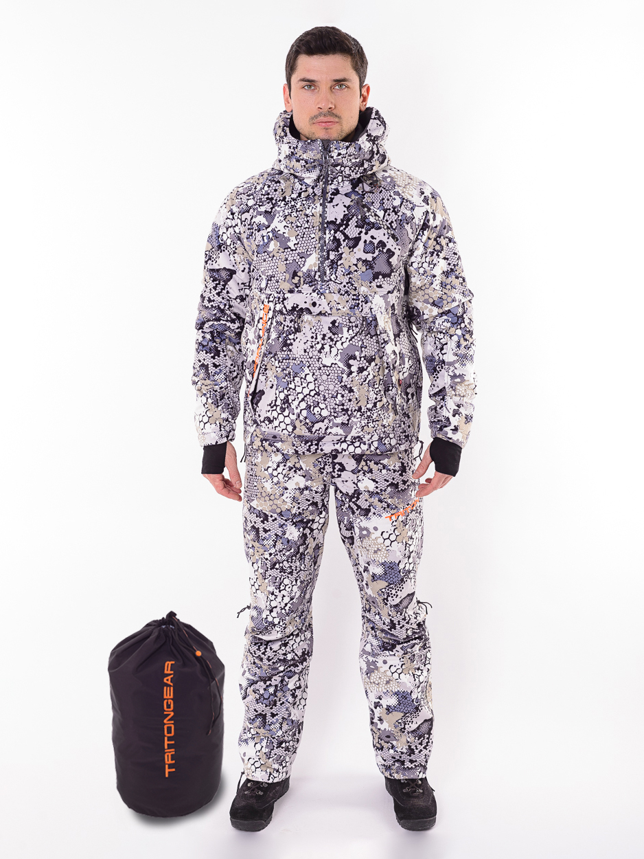 Костюм "TRITON VORTEX -15" White  (Porelli, Primaloft) — куртки, жилеты, маскировочные костюмы, одежда для рыбалки и охоты | KORGAN Казахстан