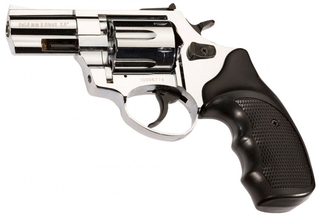 Газовый револьвер ZORAKI Мод. R1-TD-2.5" SHINY CHROME (к.-бр: 9мм)(6-зарядный) — купить газовые пистолеты в Алматы | Доставка по Казахстану
