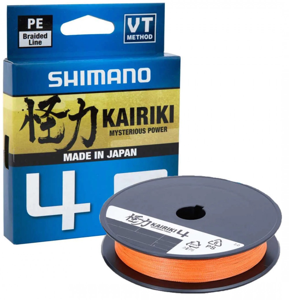 Шнур SHIMANO KAIRIKI 4 HI-VIS ORANGE — рыболовная леска, снасти и аксессуары | Алматы, Казахстан