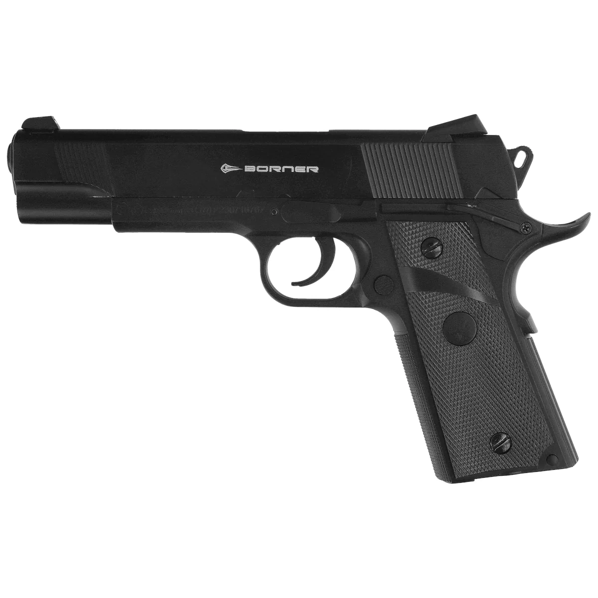 Фото Пистолет BORNER Predator Elite калибр 4,5 mm Bbs CO2/Blow Back — пневматический пистолет купить в Алматы