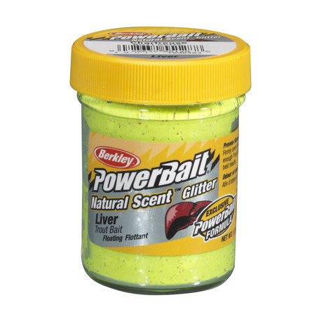 Паста BERKLEY POWERBAIT NATURAL GLITTER TROUT BAIT — приманка, снасти и аксессуары для рыбалки | Алматы, Казахстан