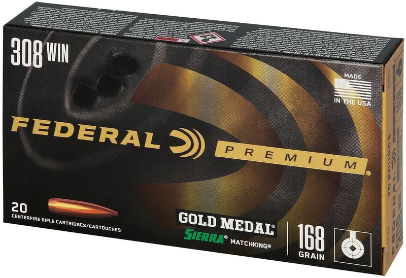 Купить Патрон для нарезного оружия FEDERAL PGM (.308 Win.) SIERRA MATCHKING (SMK-BTHP)(168grs)(10,89г) в Алматы | Казахстан | Корган Центр