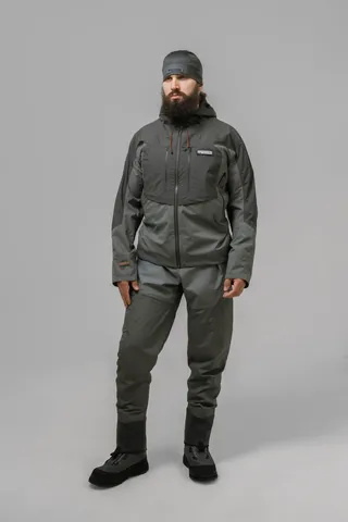 Куртка забродная Remington  Fishing  Rivers Black/Grey — куртки, жилеты, маскировочные костюмы, одежда для рыбалки и охоты | KORGAN Казахстан